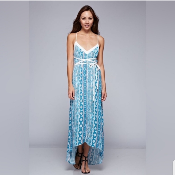 Love Stitch Dresses & Skirts - LOVESTITCH Bohemian Belted Racerback dress